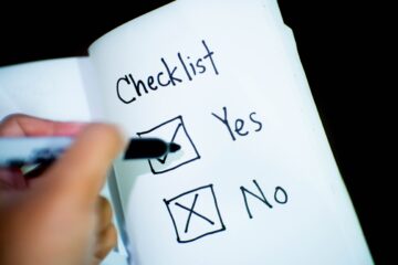 Photo of Completing a Checklist
