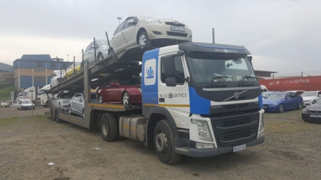 Car Carrier Loaded With Vehicles
